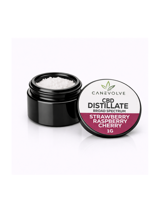Strawberry Raspberry Cherry CBD –  Distillate & Broad Spectrum 1g