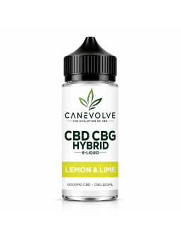 Lemon & Lime 6000mg CBD + CBG Hybrid E-Liquid 120ml | Citrus Vape Juice UK