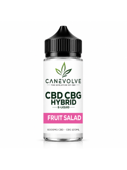 Fruit Salad 6000mg CBD + CBG Hybrid E-Liquid 120ml | Mixed Fruit Vape UK