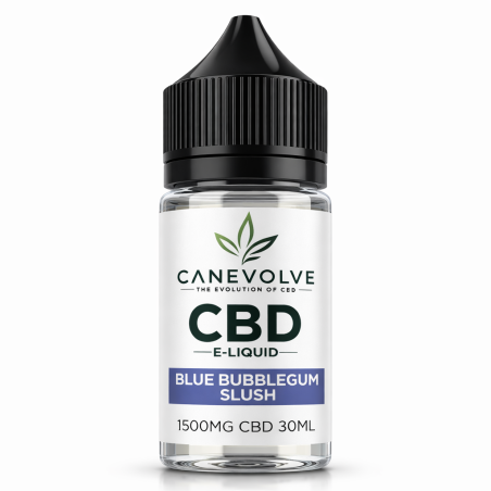 Blue Bubblegum Slush 1500mg CBD E-Liquid 30ml | Sweet Slush Vape UK