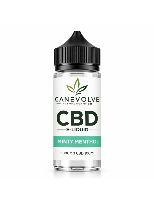 Minty Menthol 5000mg CBD E-Liquid 100ml | Fresh Cooling Vape UK