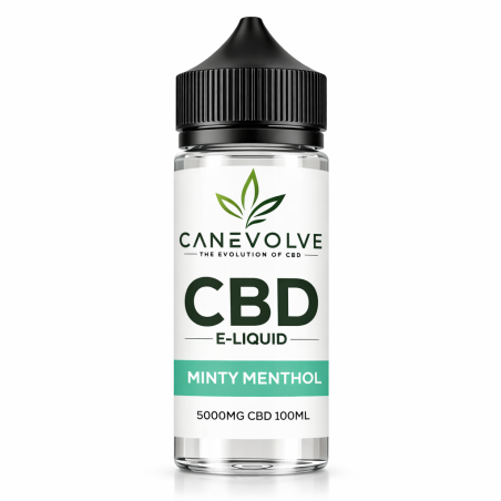 Minty Menthol 5000mg CBD E-Liquid 100ml | Fresh Cooling Vape UK