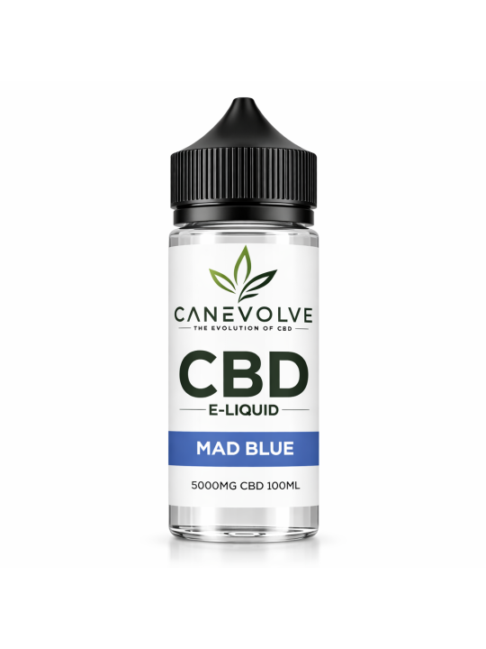 Mad Blue 5000mg CBD E-Liquid 100ml | Mixed Berry CBD Vape Juice