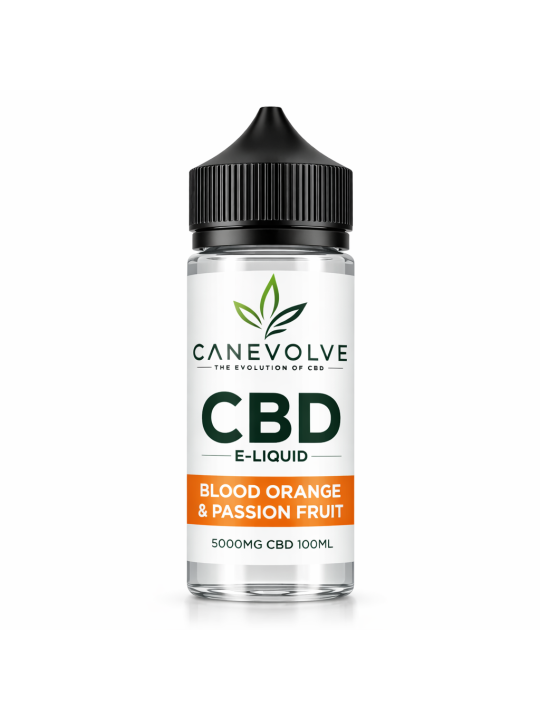 Blood Orange & Passion Fruit 5000mg CBD E-Liquid 100ml | Exotic Citrus Vape UK