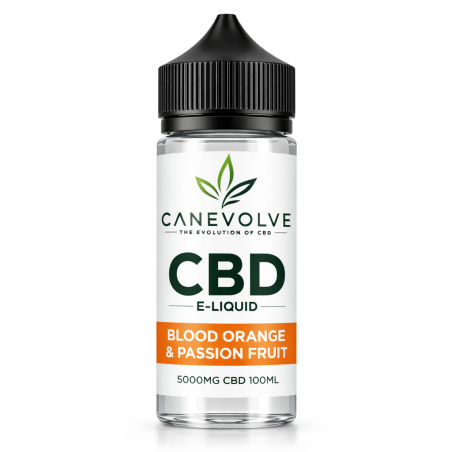 Blood Orange & Passion Fruit 5000mg CBD E-Liquid 100ml | Exotic Citrus Vape UK