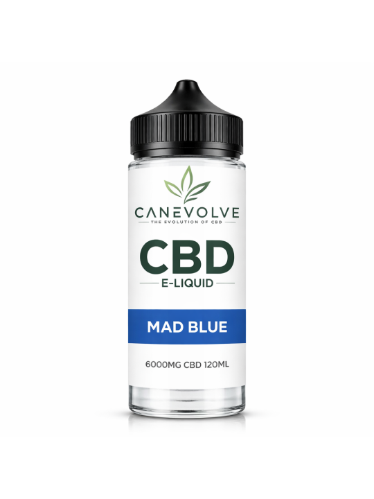 Mad Blue 6000mg CBD E-Liquid 120ml | Mixed Berry CBD Vape Juice
