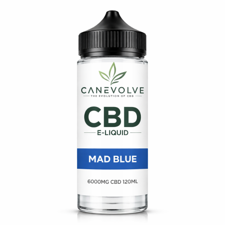 Mad Blue 6000mg CBD E-Liquid 120ml | Mixed Berry CBD Vape Juice
