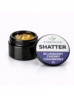 Blueberry Cherry Cranberry CBD Shatter 1g | Premium CBD Concentrate UK