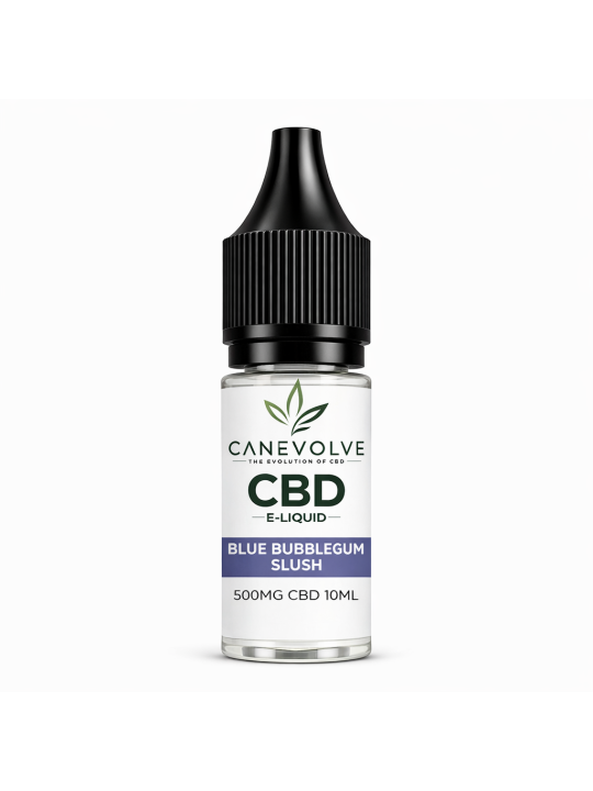 Blue Bubblegum Slush 500mg CBD E-Liquid 10ml | Sweet Slush Vape UK