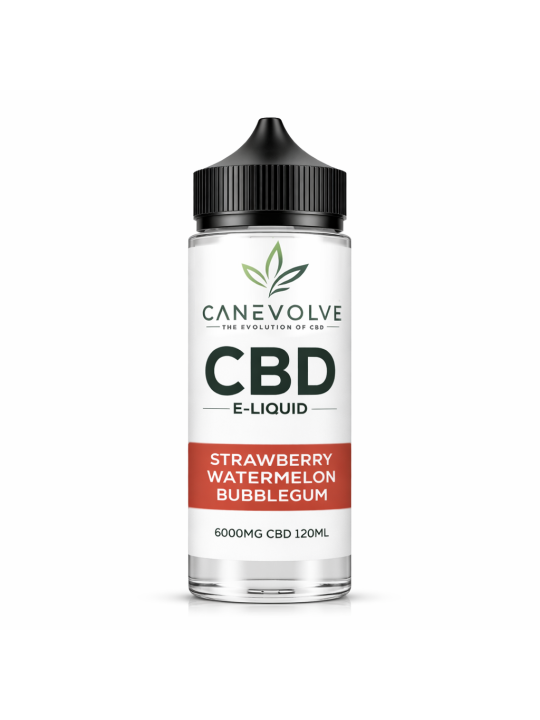 Strawberry Watermelon Bubblegum 6000mg CBD E-Liquid 120ml | Sweet Candy Vape UK