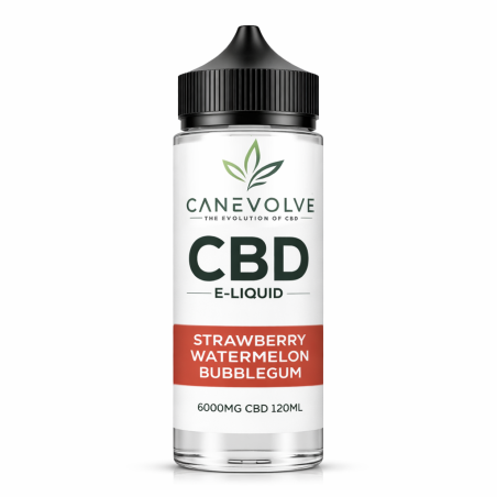 Strawberry Watermelon Bubblegum 6000mg CBD E-Liquid 120ml | Sweet Candy Vape UK