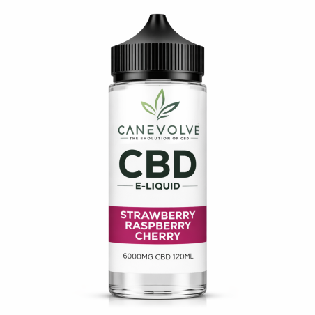 Strawberry Raspberry Cherry 6000mg CBD E-Liquid 120ml | Mixed Berry Vape UK
