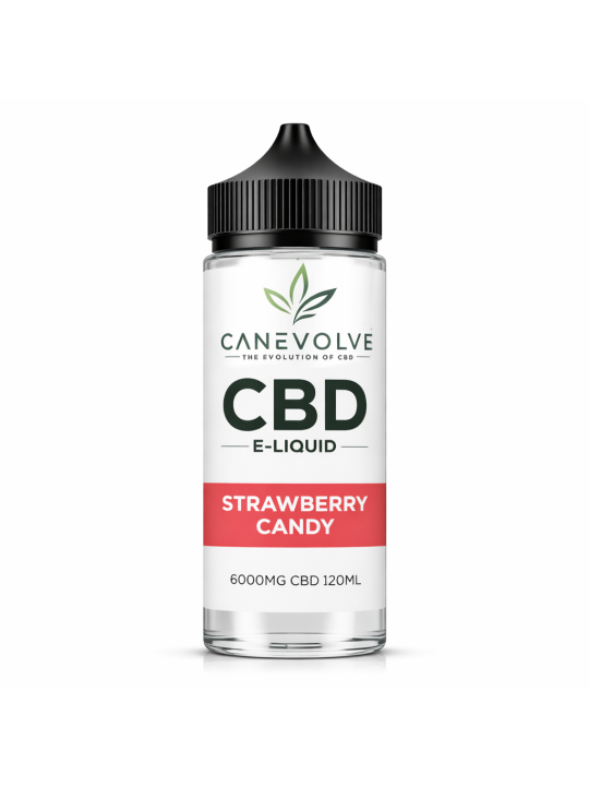 Strawberry Candy 6000mg CBD E-Liquid 120ml | Sweet Candy Vape UK