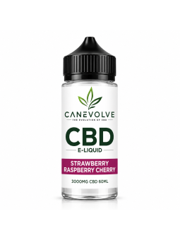 Strawberry Raspberry Cherry 3000mg CBD E-Liquid 60ml | Premium Berry Vape Juice UK