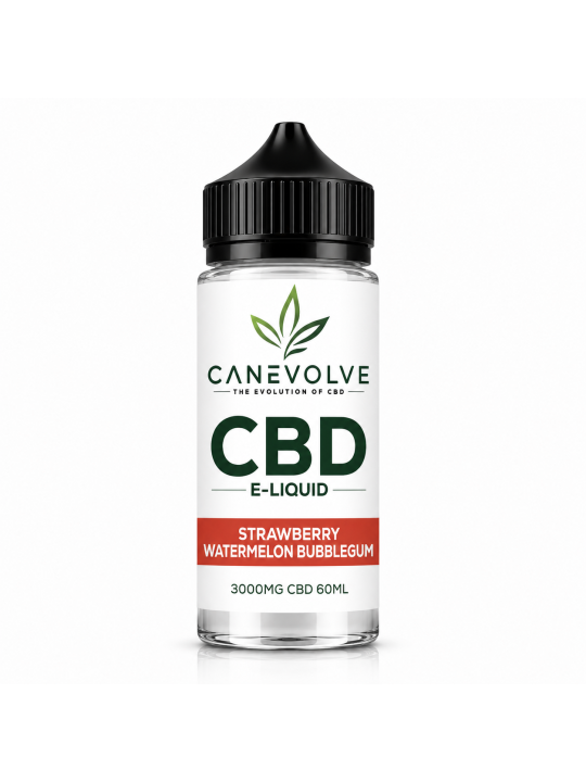 Strawberry Watermelon Bubblegum 3000mg CBD E-Liquid 60ml