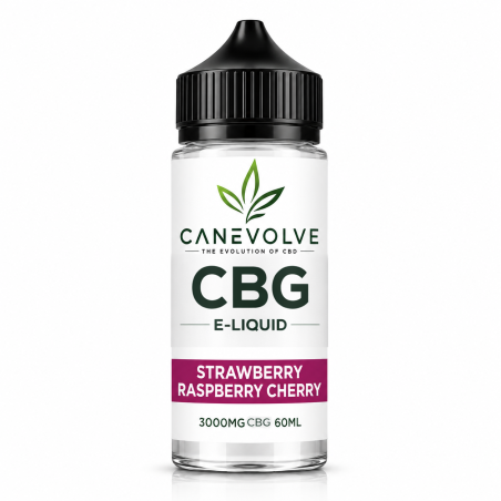 Strawberry Raspberry Cherry 3000mg CBG E-Liquid 60ml | Premium Berry Vape Juice UK