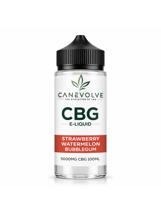Strawberry Watermelon Bubblegum 5000mg CBG E-Liquid 100ml | Sweet Candy Vape UK