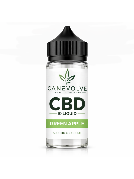 Green Apple 5000mg CBD E-Liquid 100ml | Crisp Apple Vape UK