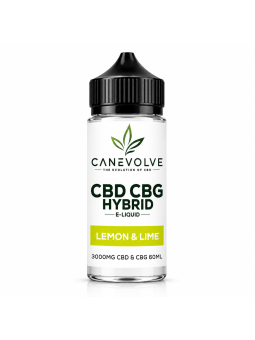 Lemon & Lime 3000mg CBD + CBG Hybrid E-Liquid 60ml | Mixed Fruit Vape UK